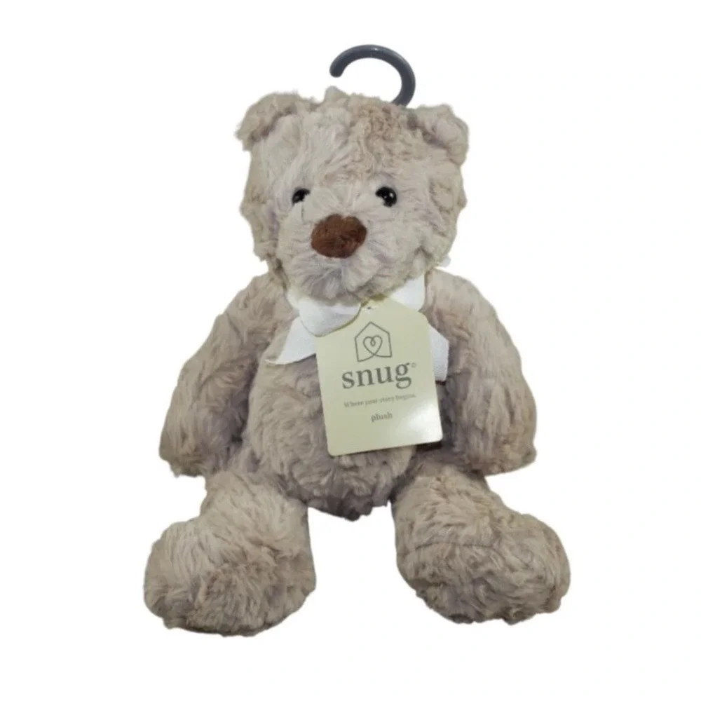 NWT Snug Baby Beige Teddy Bear Lovey Tan Plush Stuffed Animal Infant Comfort Toy